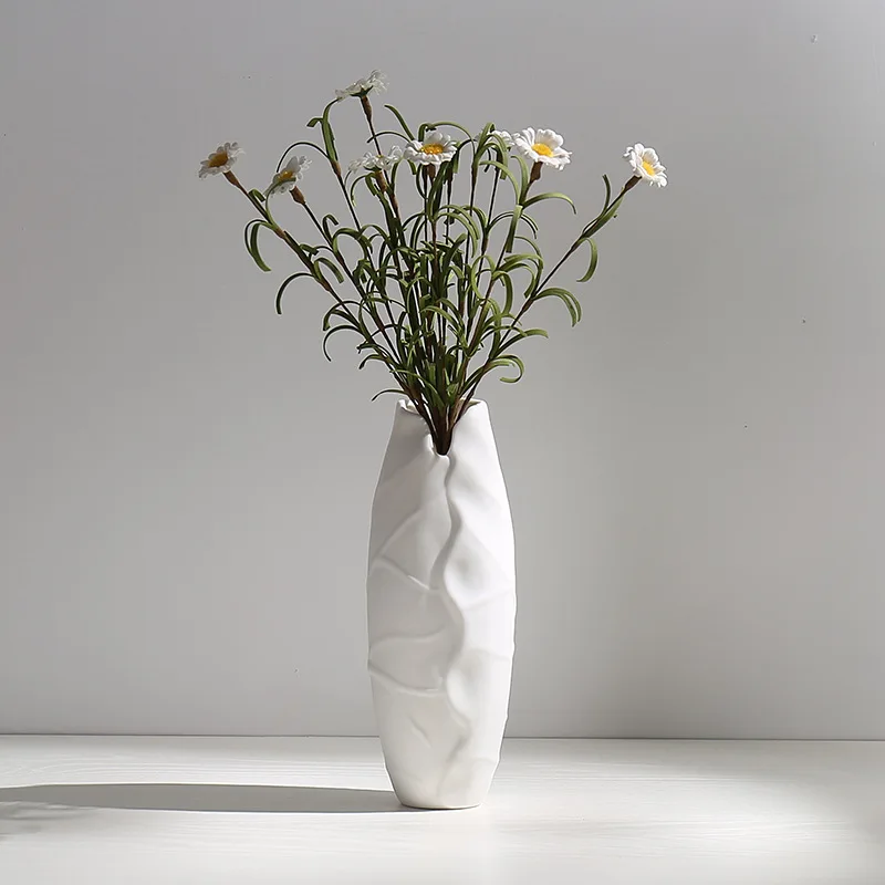 Creative Ceramic Vase Small Fresh Flowers Modern Decoration White Dining Table Living Room Home Ornaments | Дом и сад