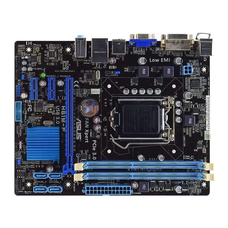 asus h61m f lga 1155 intel h61 desktop motherboard support kit xeon e3 1230 v2 i7 3770k cpus ddr3 16g memory pcie 3 0 vga usb2 0 free global shipping