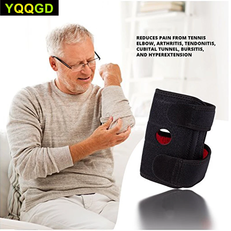 1 пара налокотник поддержки регулируемый бандаж неопрен рукав-артритная