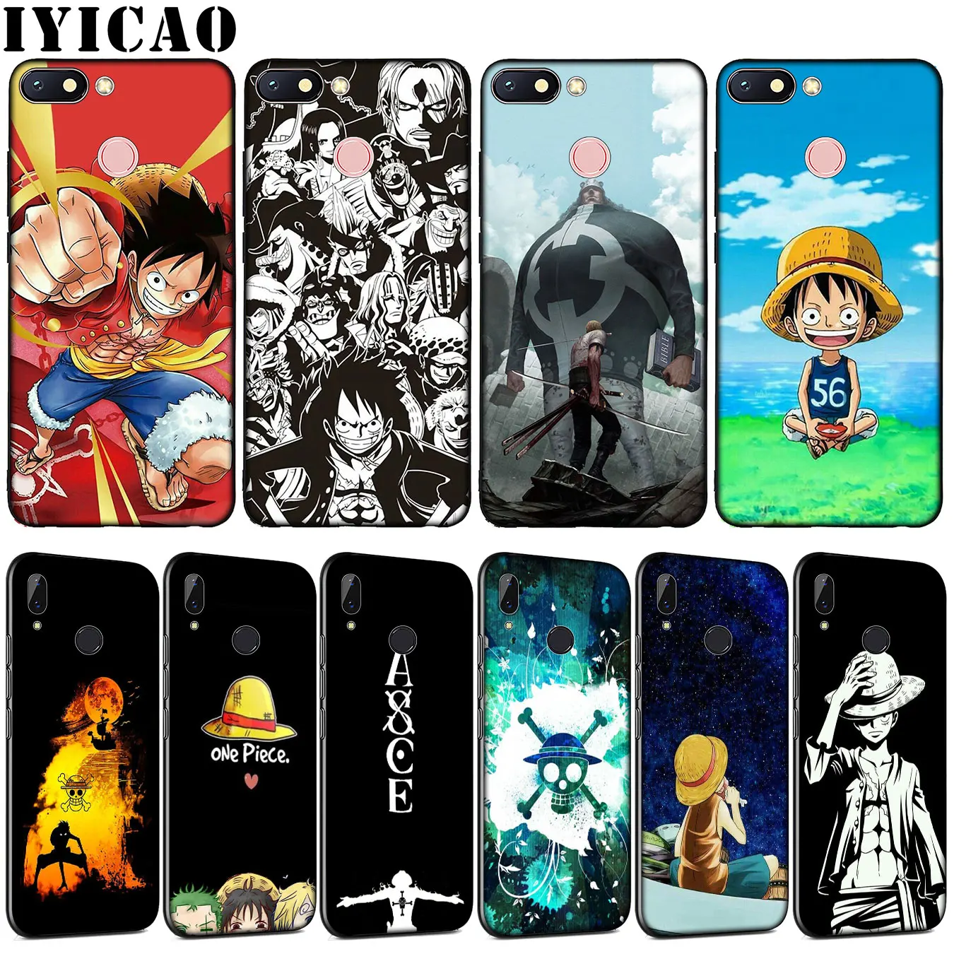 One Piece Luffy pop Soft TPU Silicone Phone Case for Xiaomi Redmi Note 8 8A 8T 7 7A 6 6A 5 5A GO S2 K30 K20 Pro |