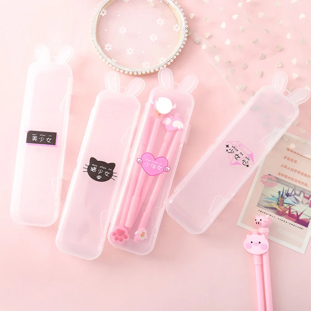 Простой Прозрачный Футляр чехол с кроличьими ушками на многофункциональный