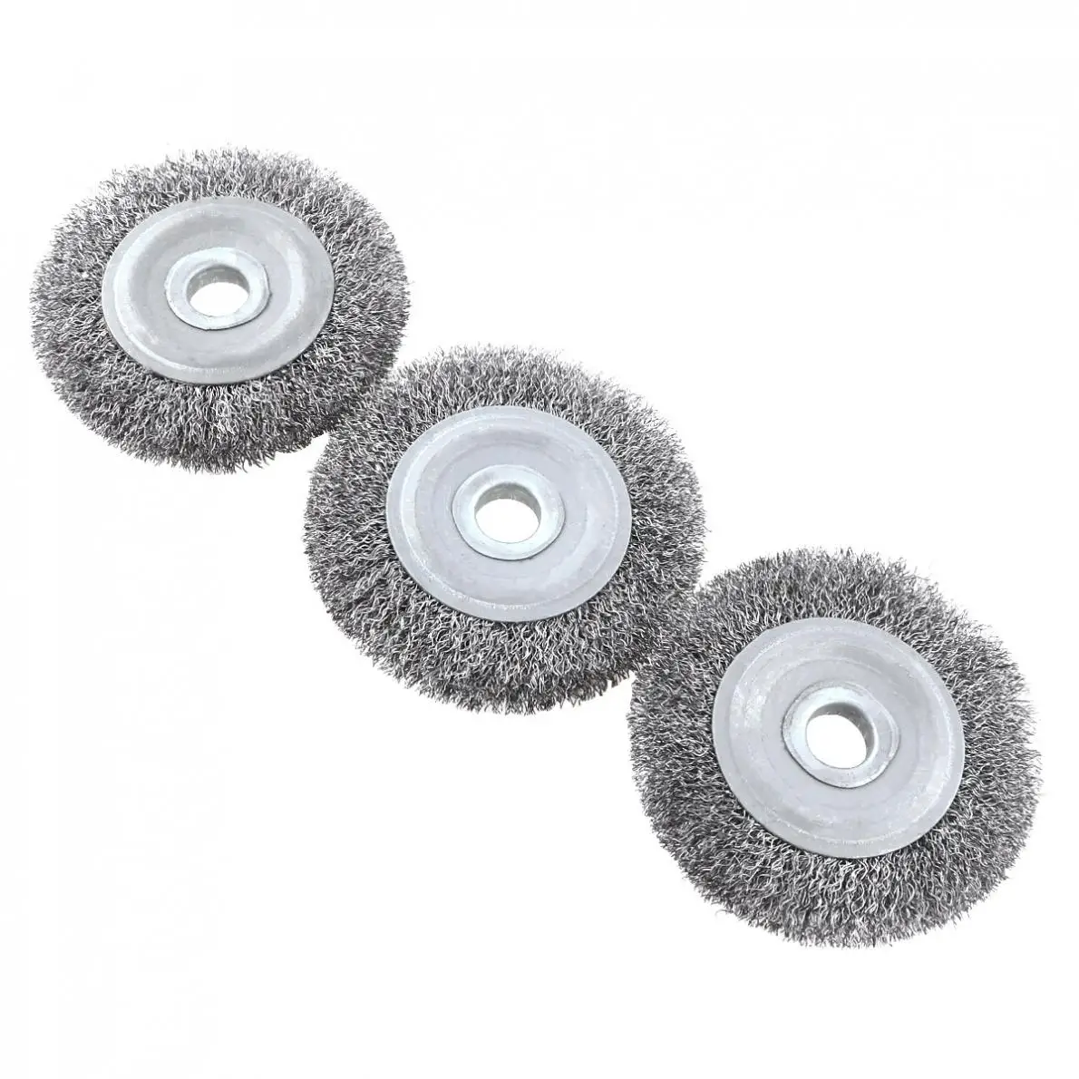 3 шт./лот набор полировальных щеток из нержавеющей стали с отверстием 16 мм и