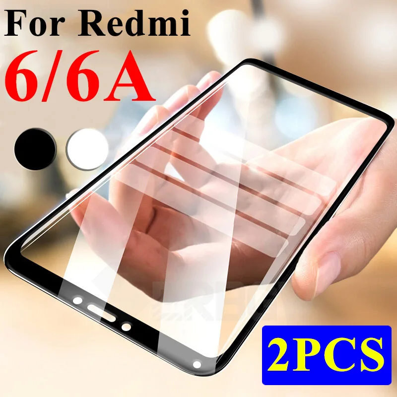 2 шт защитное стекло на Xiaomi Redmi 6A протектор экрана Ksiomi 6 A закаленное Redme Xiomi A6 Redmi6a Xaomi Redmi6 Броня