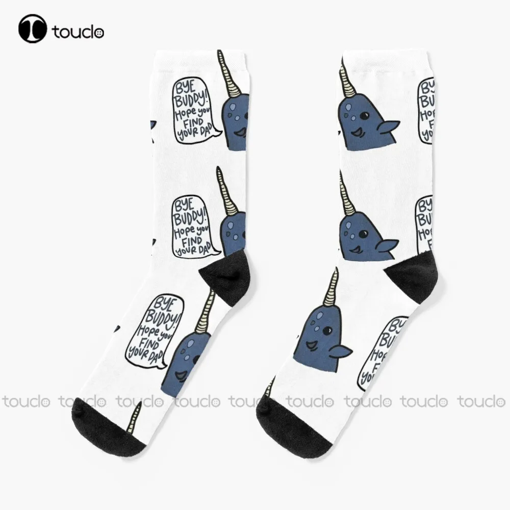 

Mr Narwhal Socks Socks For Men Personalized Custom Unisex Adult Teen Youth Socks 360° Digital Print Christmas Gift Funny Sock