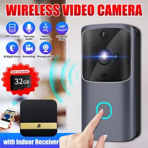 Умный видеозвонок с Wi-Fi, домофон с камерой, пассивным ИК-датчиком, облачным хранилищем, ночным видением, для домашней безопасности, с поддержкой ЕССША