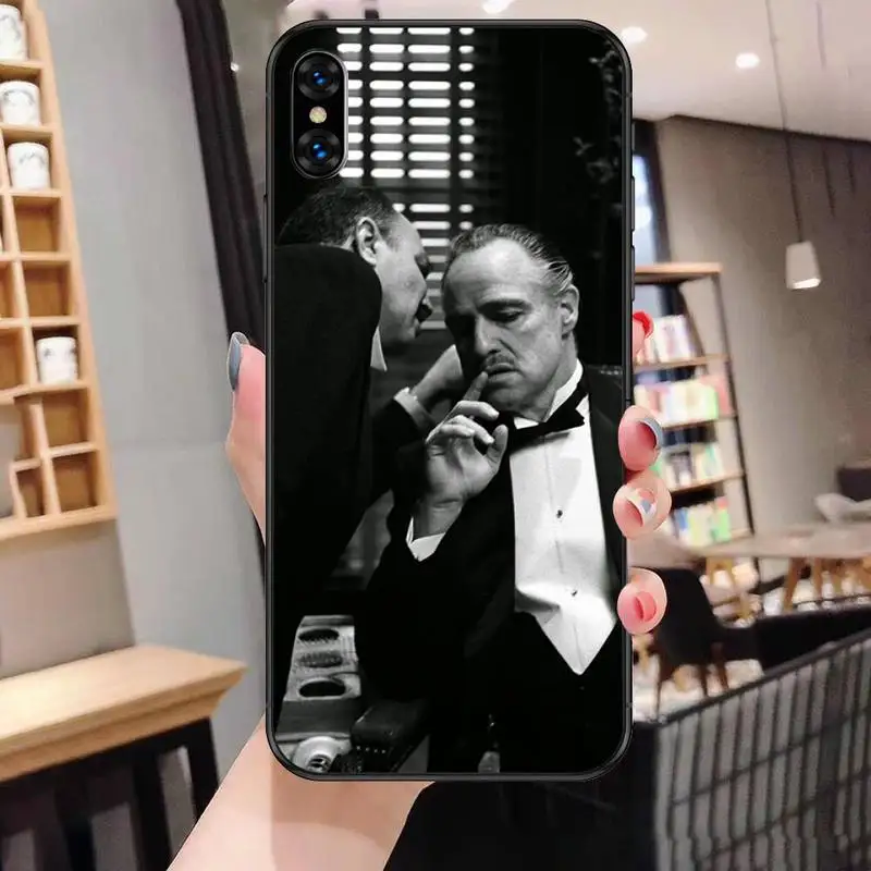 

The Godfather Don Corleone Phone Case For Black-Iphone 5 5s se 6 6s 7 8 11 12 X Xs Xr Pro Plus Max Mini Cover