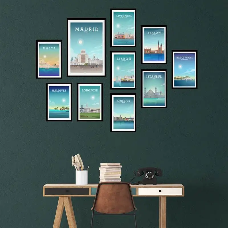 

Isle Of Wight Print Isle Of Wight Poster English Travel Print Vintage Retro Posters Room Wall Decor