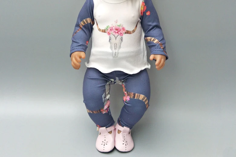 Кукла одежда штаны Розовый Единорог комбинезон одежда для 40 см 43 см reborn baby Doll Одежда наборы для 1" Кукла аксессуары игрушки одежда