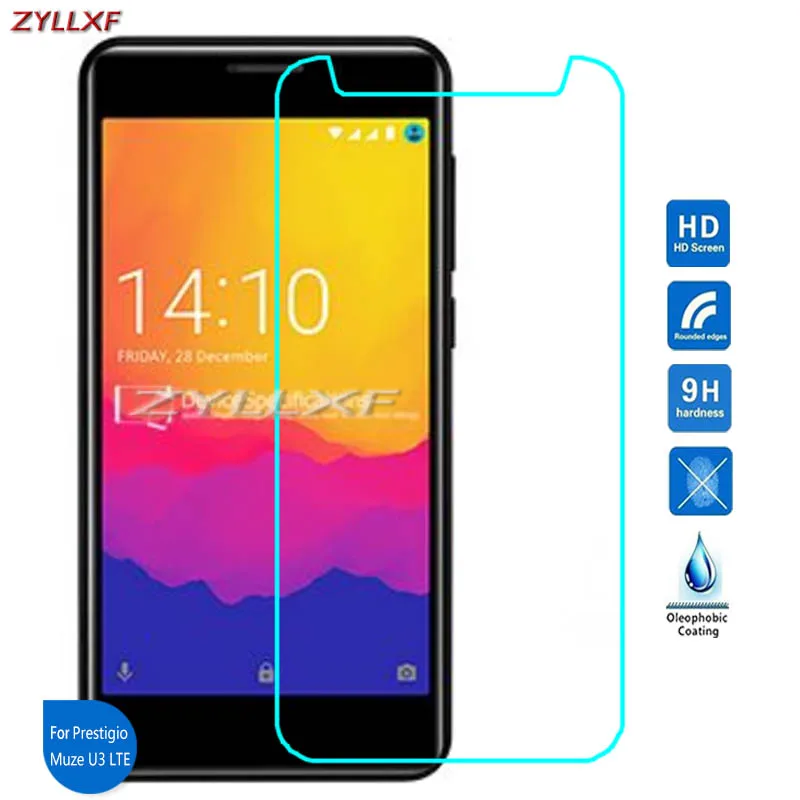 Для Prestigio Muze U3 LTE Закаленное стекло протектор экрана 9H 5 дюймов прозрачная