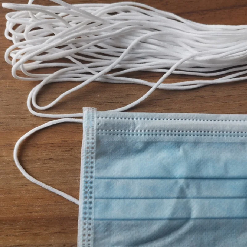 10 метров 3 мм маска для рта эластичная лента фотолента Ушная петля круглая