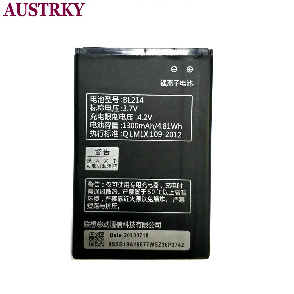Аккумулятор BL214 1300 мАч для Lenovo A269 A316 A316I A300T A269I A208t A218t A305E A360E литий ионные батареи