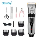 Машинка для стрижки собак, профессиональный триммер для груминга домашних животных (кошек, собак, кроликов), Беспроводная перезаряжаемая бритва