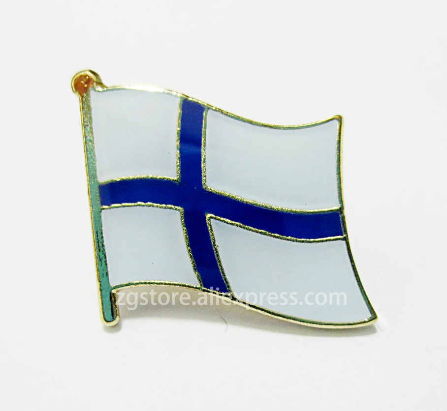 

Wholesale Lot of 10 pcs National flag Lapel Pins brooch Badge Emblem Finland