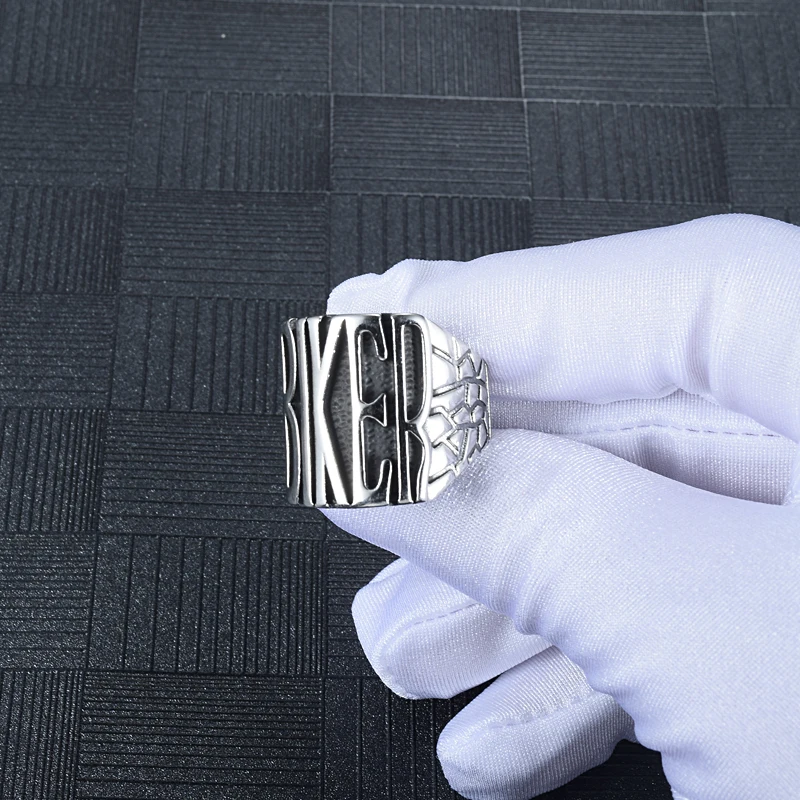 Ретро Локомотив Английский алфавит байкерское Кольцо Мотоцикл локомотив из