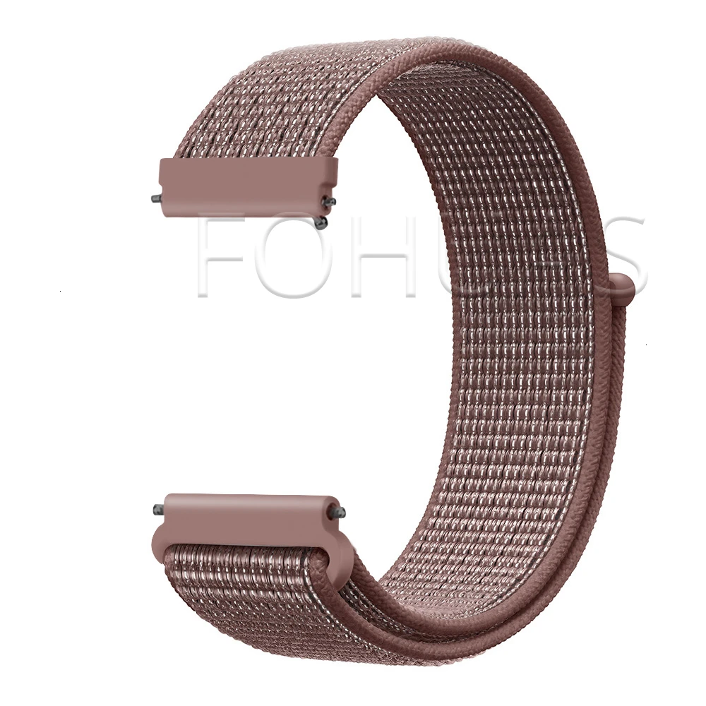 Smokey Нейлоновый ремешок 20 мм 22 мм для Xiaomi Amazfit Gtr 47 мм samsung Galaxy Watch 42 мм 46 мм Active gear S3 классический ремешок HUAWEI WATCH 2 Pro - Цвет ремешка: Smokey