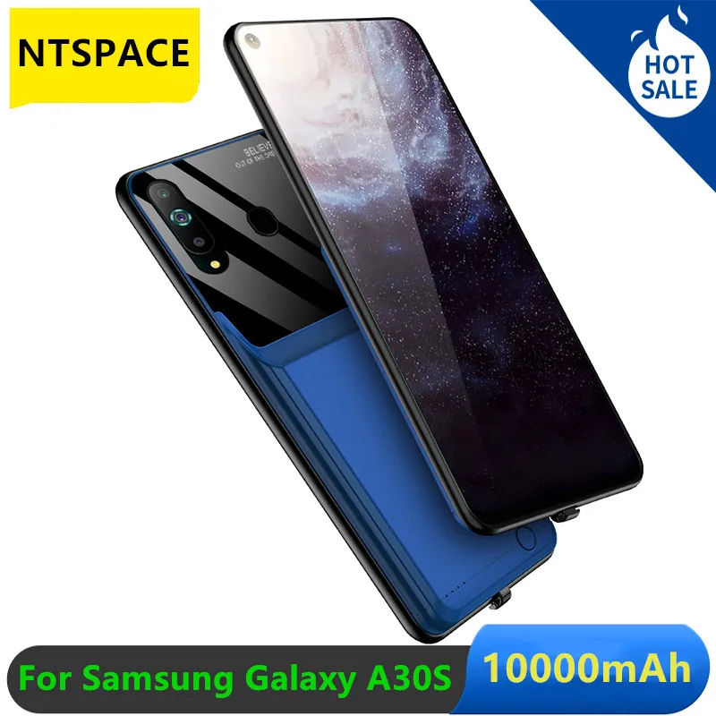 

Чехол с дополнительным внешним аккумулятором на 10000 мАч для Samsung Galaxy A30S, чехол с внешним аккумулятором для Samsung A30S, чехол с внешним аккумулято...