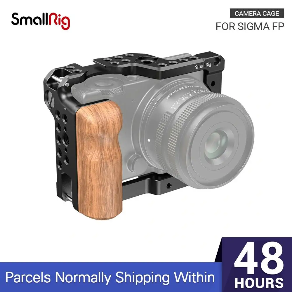 Клетка SmallRig с деревянной рукояткой для камеры SIGMA fp клетка креплением холодного