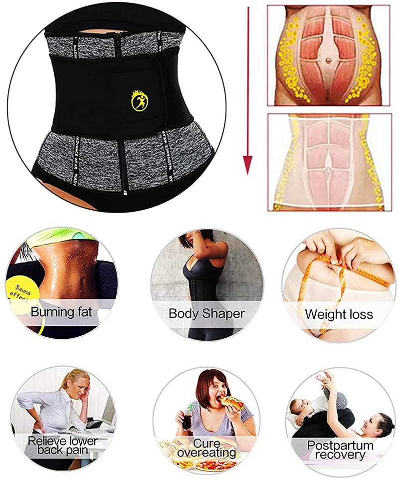 Тренировочный корсет NINGMI для похудения с высокой талией Корректирующее белье