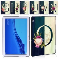 ultra slim tablet case for huawei mediapad t5 10 10 1 inch letter series hard shell durable plastic protective case stylus