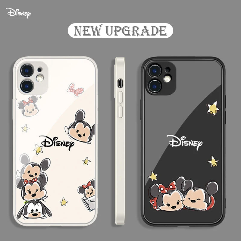 

Cute Patterned Mickey Minnie Apple 13/11/12 Promax Phone Sets X/xs/xr Soft Shell IPhone8/7 Plus Glass Drop 6 Se Dirt-resistant