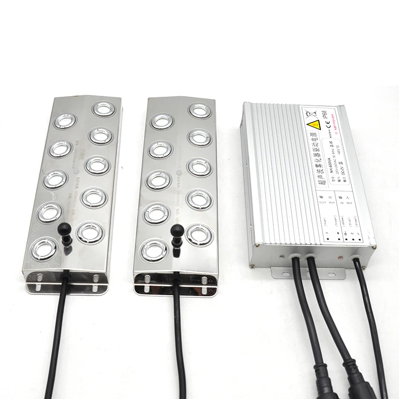 220V Power Supply Connected With 2pcs DC 48V 10 Head Humidifiers Mist Fogger Ultrasonic Fog Generator EU/AU/UK/US Plug | Бытовая