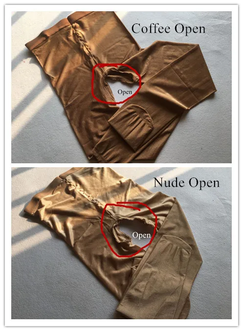 Open 1 Nude 1 Coffee 2 шт./упак. Для женщин Ультра мерцающие плюс подштанники для девочек плотный 70D Толщина блеск Утягивающие колготки чистый колготки черного и телесного цвета Кофе - Цвет: Open 1 Nude 1 Coffee