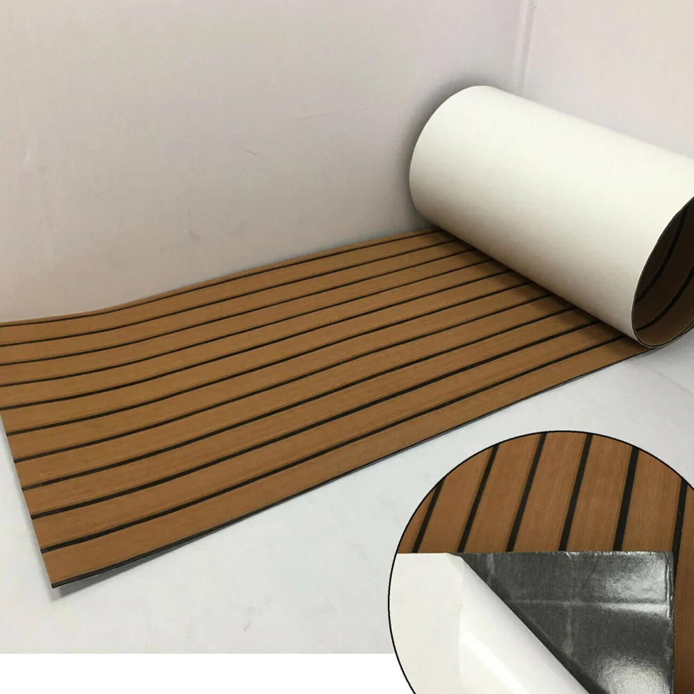 

1PC EVA Boat Non-slip Cushion Synthetic Teak Boat Floor Safety Mat Yacht Deck Cushion Decor Practical Boat Ground Cushion for Sh