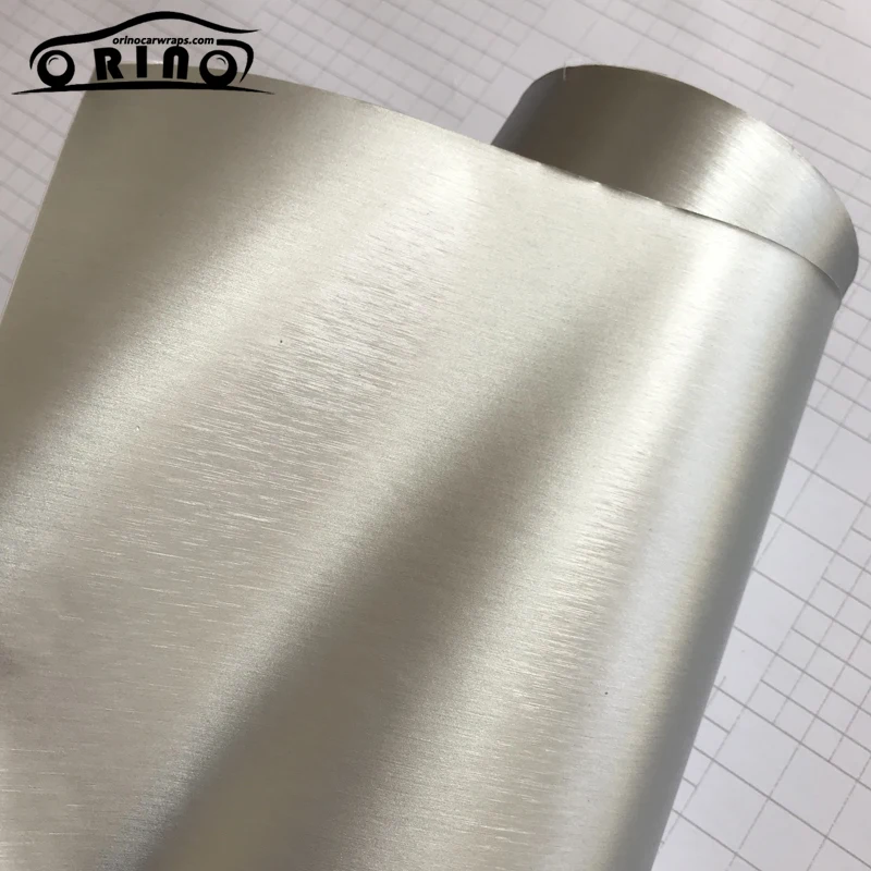 Металлик серебристый матовый металлический винил Обёрточная бумага в рулоне с