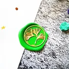 Декоративный восковой штамп ginkgo в стиле ретро, деревянный штамп в стиле ретро, восковая печать, свадебная декоративная печать, восковые уплотнения