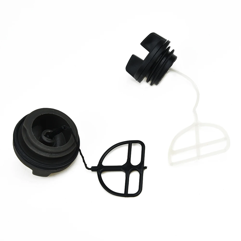 

For Husqvarna T435 Fuel cap Oil Black 350 345 340 346 Cover Protector 2pcs