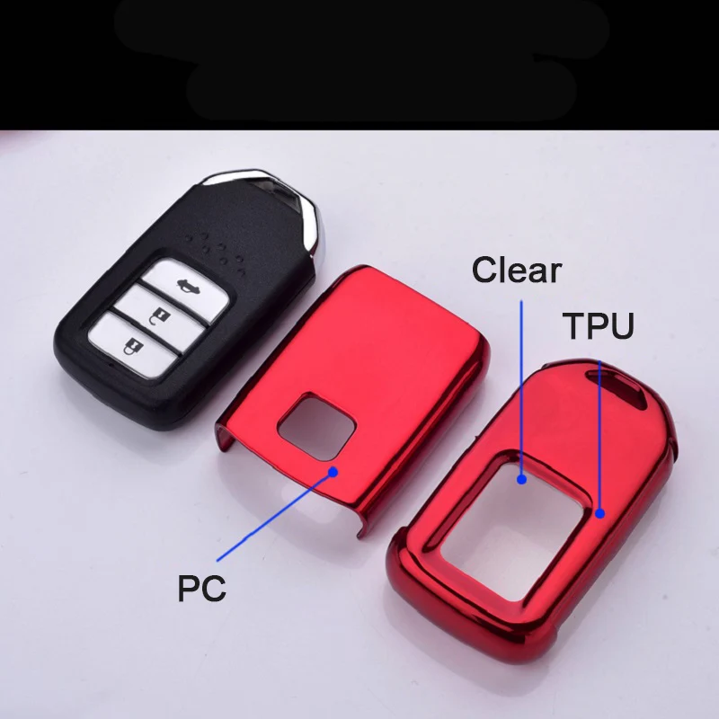 Чехол для ключей автомобиля Универсальный ТПУ Honda Civic Accord FIT XRV VEZEL CITY JAZZ CIVIC HRV Crider CRV