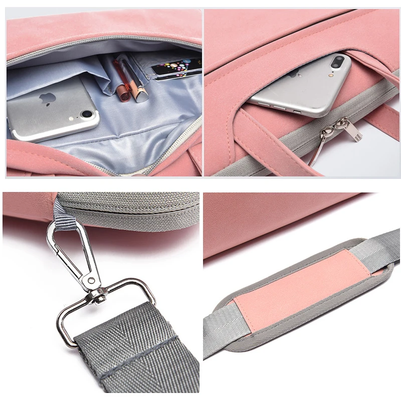 matte shoulder handbag for macbook air pro 13 15 16 inch bag sleeve laptop case for xiaomi lenovo 14 15 6 women business bags free global shipping