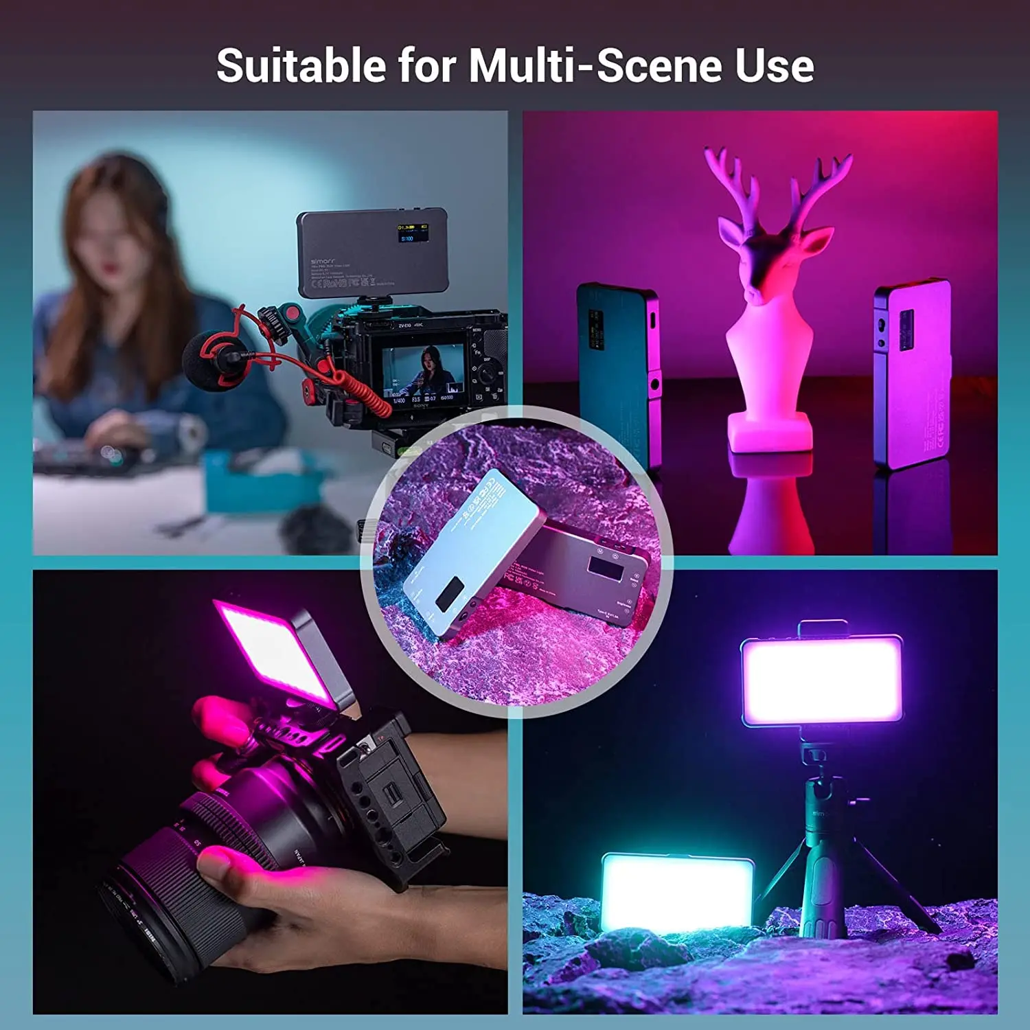 SmallRig P96L RGB светильник светодиодный свет для камеры полноцветный