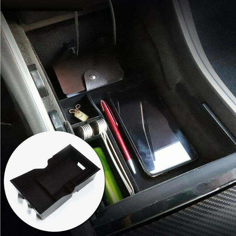 Car Interior Multifunctional Flocking Storage Box for Tesla Model 3 2017-2019 Models | Автомобили и мотоциклы