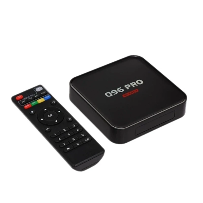 Приставка Смарт-ТВ Q96 PRO Android 7 1 Amlogic S905 4 ядра 64 бита H.265 UHD 4K ГБ/8 ГБ 2 ГГц Wi-Fi 100 Мбит LAN