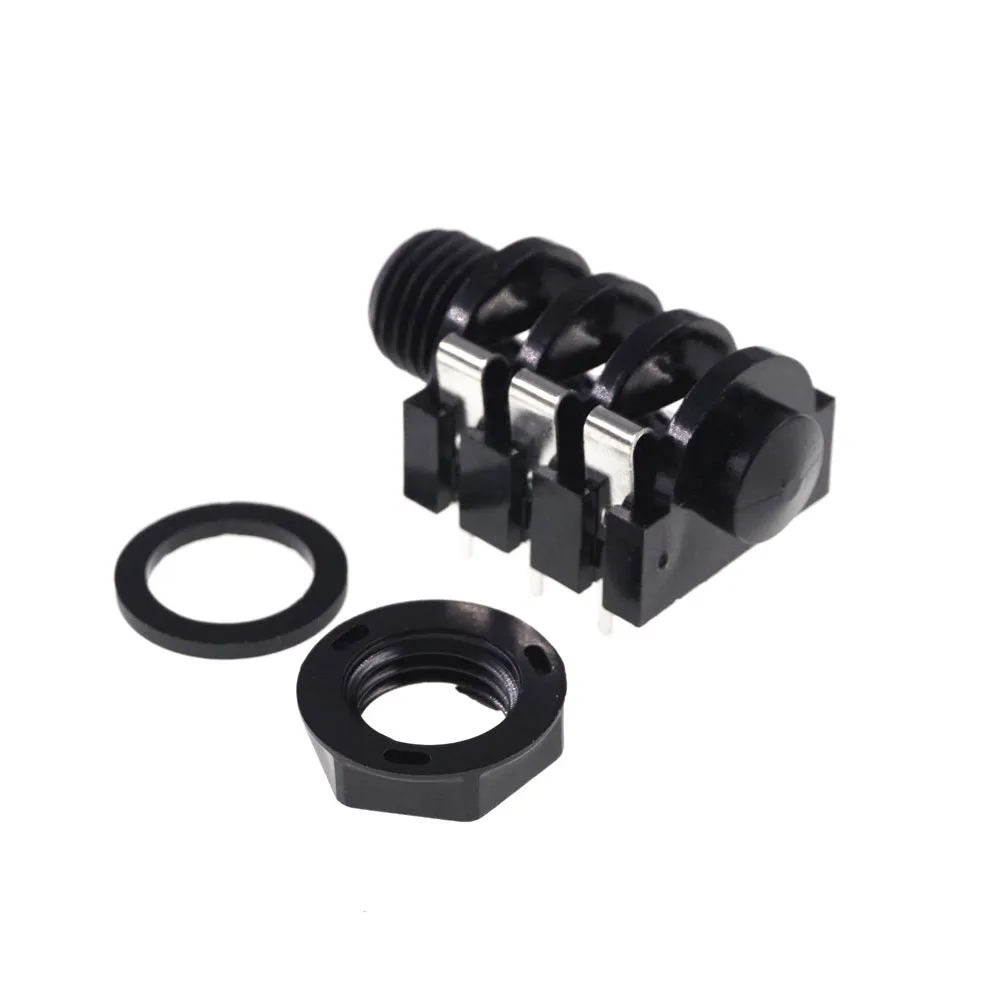 5 шт. коннектор для микрофона 0 25 дюйма 1/4 мм|jack socket|screw screwjack socket 6.35 |