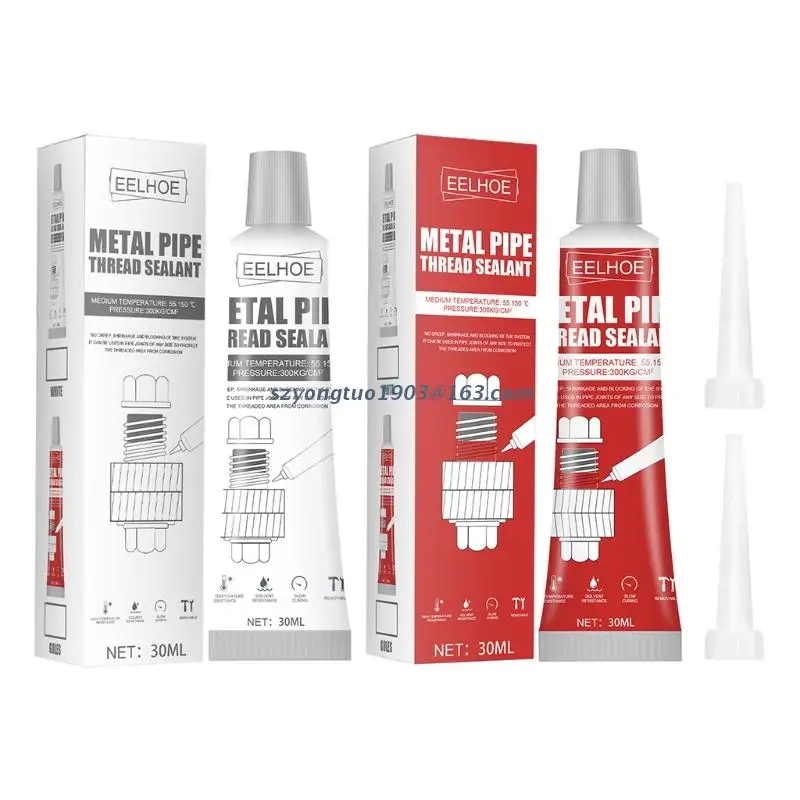 

Высокотемпературный металлический герметик для труб P82C 30 мл, резьбовой герметик, простой в эксплуатации