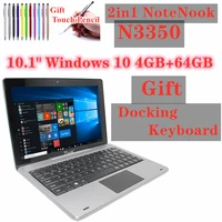 newest n3350 464gb 10 1inch windows 10 tablet pc dual camera 1920 x 1200 ips with 2in1 tablet pc with dock keyboard tablets