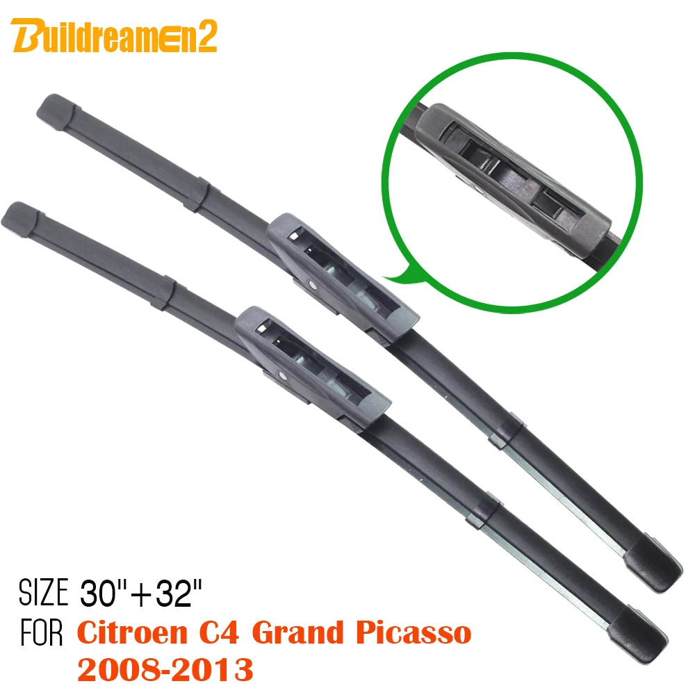 Buildreamen2 2 шт. автомобильные безрамные стеклоочиститель лезвия для 2008 2013 Citroen C4 Grand