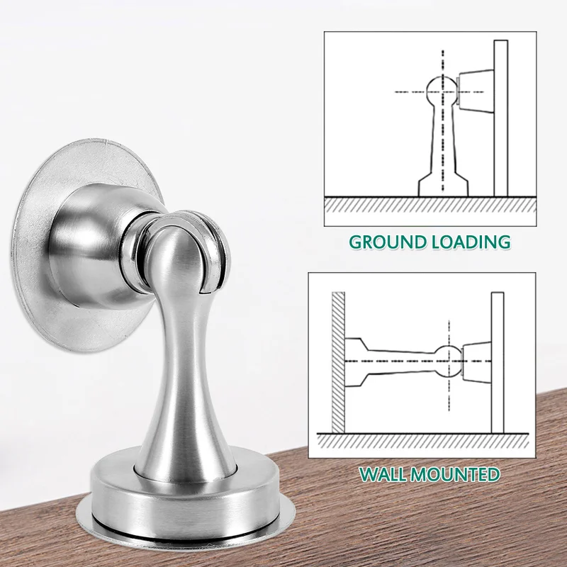 Дверной ограничитель из нержавеющей стали дверная ручка магнитная наклейка