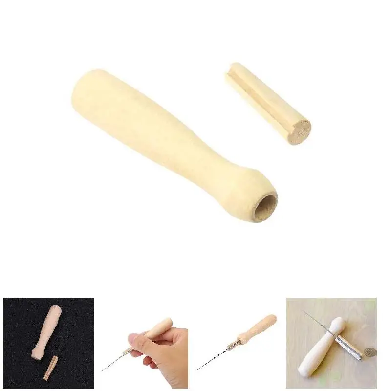 Needles Awl Craft DIY Tools With Solid Wood Handle Sewing Tool Fine Needle for Wool Felting FreeHome & Garden | Дом и сад