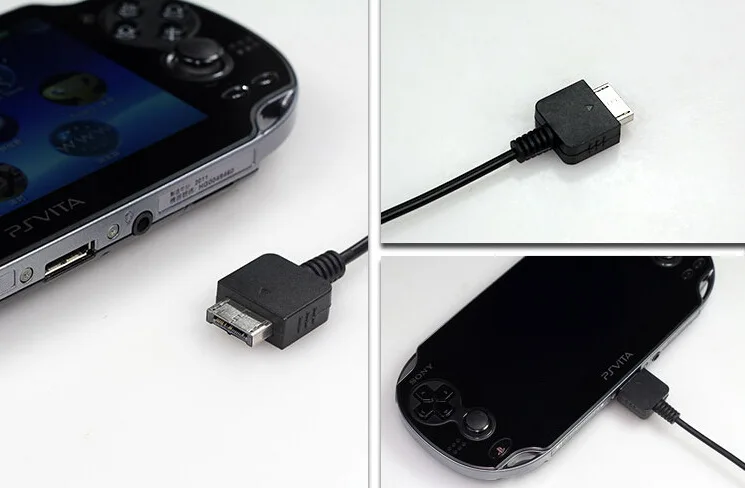 Оптовая продажа 1 2 м зарядный кабель для Playstation PS Vita USB синхронизации данных и