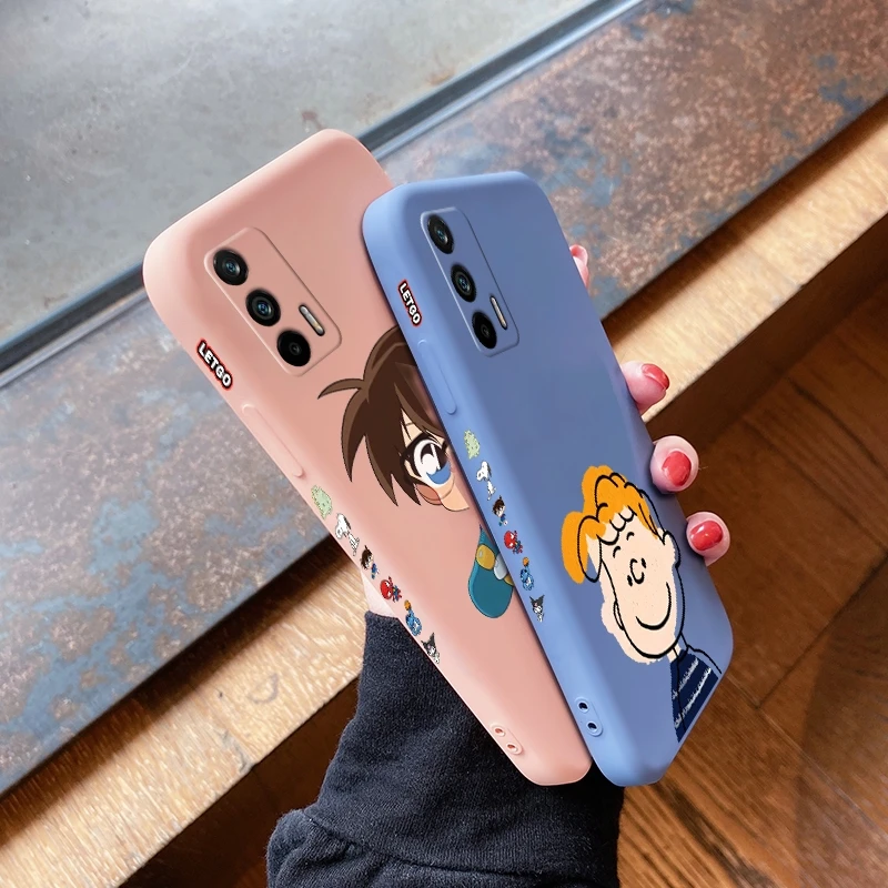 for realme gt 5g gt neo gt neo flash casing with cartoon cartoon pattern back cover anti falling shockproof silica gel case free global shipping