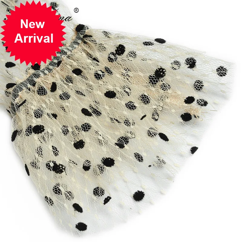 

Fashion Designer dress Spring Women's Long sleeve Mesh Cascading Ruffle Elegant Dresses