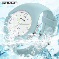 sanda 2021 new hot selling luxury brand watches ladies fashion casual watches ladies simple dial quartz clocks roloj mujer