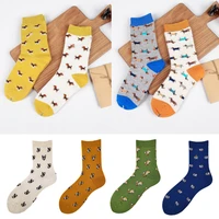 women and men cotton socks cartoon dog cute new years socks kawaii japanese christmas gifts for girl couple sock fashion