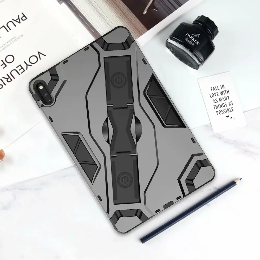 shockproof armor tpupc portable hand strap stand tablet cover for huawei matepad 10 4 inch 2020 bah3 w09 bah3 al00 case free global shipping