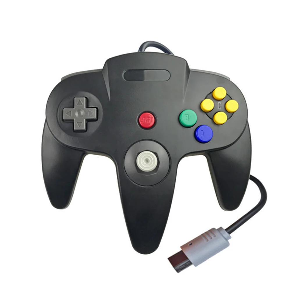 Фото Проводной геймпад джойстик для N64 игровой Nintendo проводной - купить
