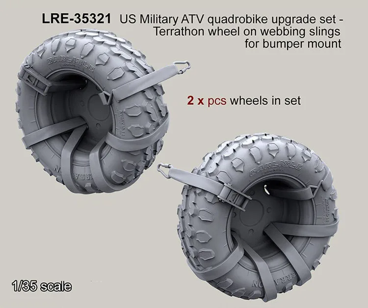 1/35 масштаб Неокрашенная полимерная фигурка US ATV quad bike upgrade set wheel 2 PCS collection Figure -