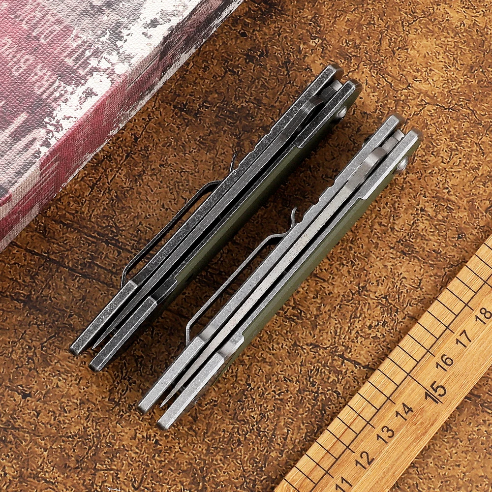 Складной нож с вертикальным лезвием Тактическая защита карманный Мультитул для